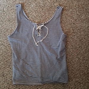 Hollister tie-front tank top